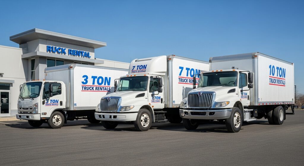 3 Ton 7 Ton and 10 Ton Trucks Rentals