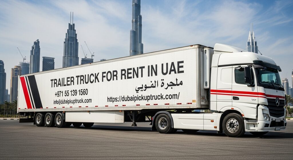 Trailer Truck for Rent in UAE