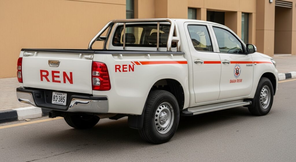 3 Ton Pickup Truck for Rent in Abu Dhabi