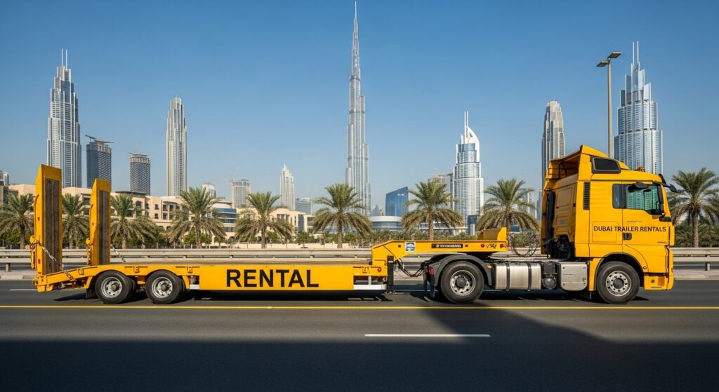 Low Bed Trailer Rental in Dubai