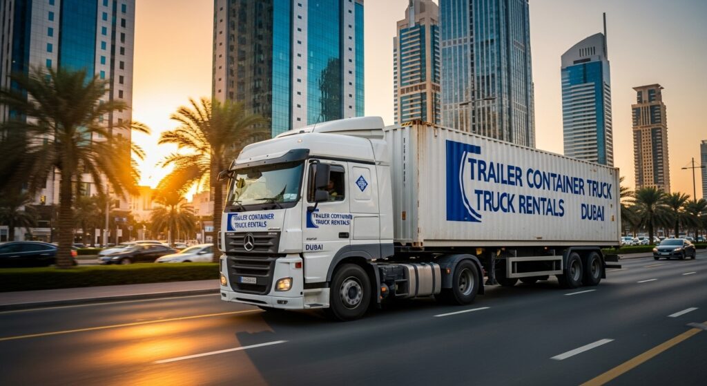 Trailer Container Truck Rentals Dubai
